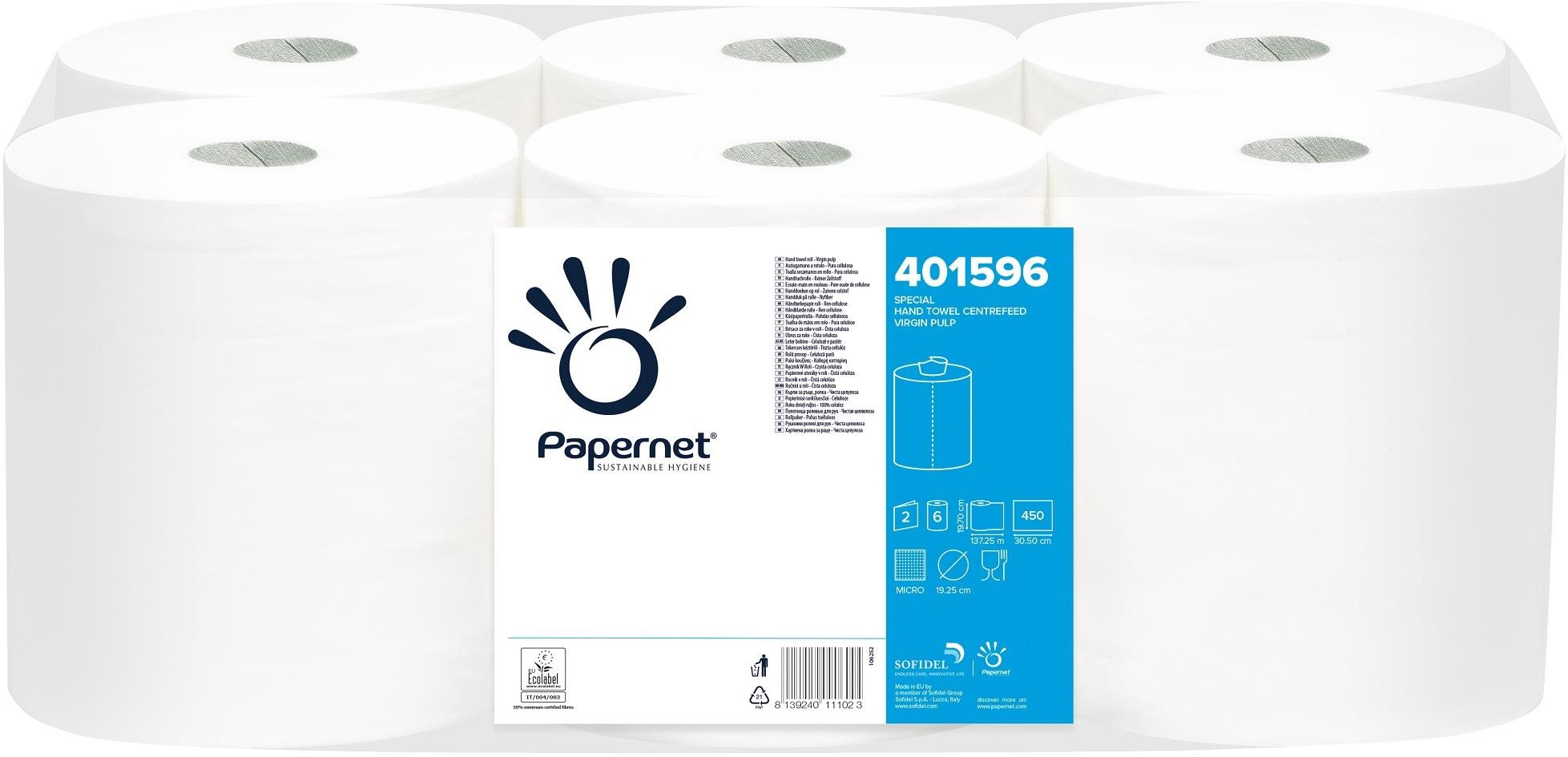 PAPERNET Utěrka Maxi celulóza 2vr. 401596 137 m 6 ks