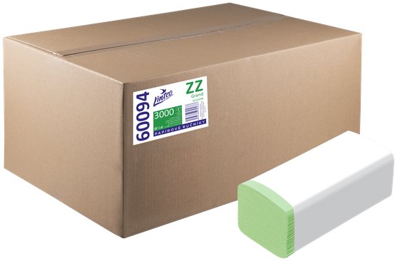 LINTEO ZZ Grand 3000 zelené recykl, 20× 150 ks