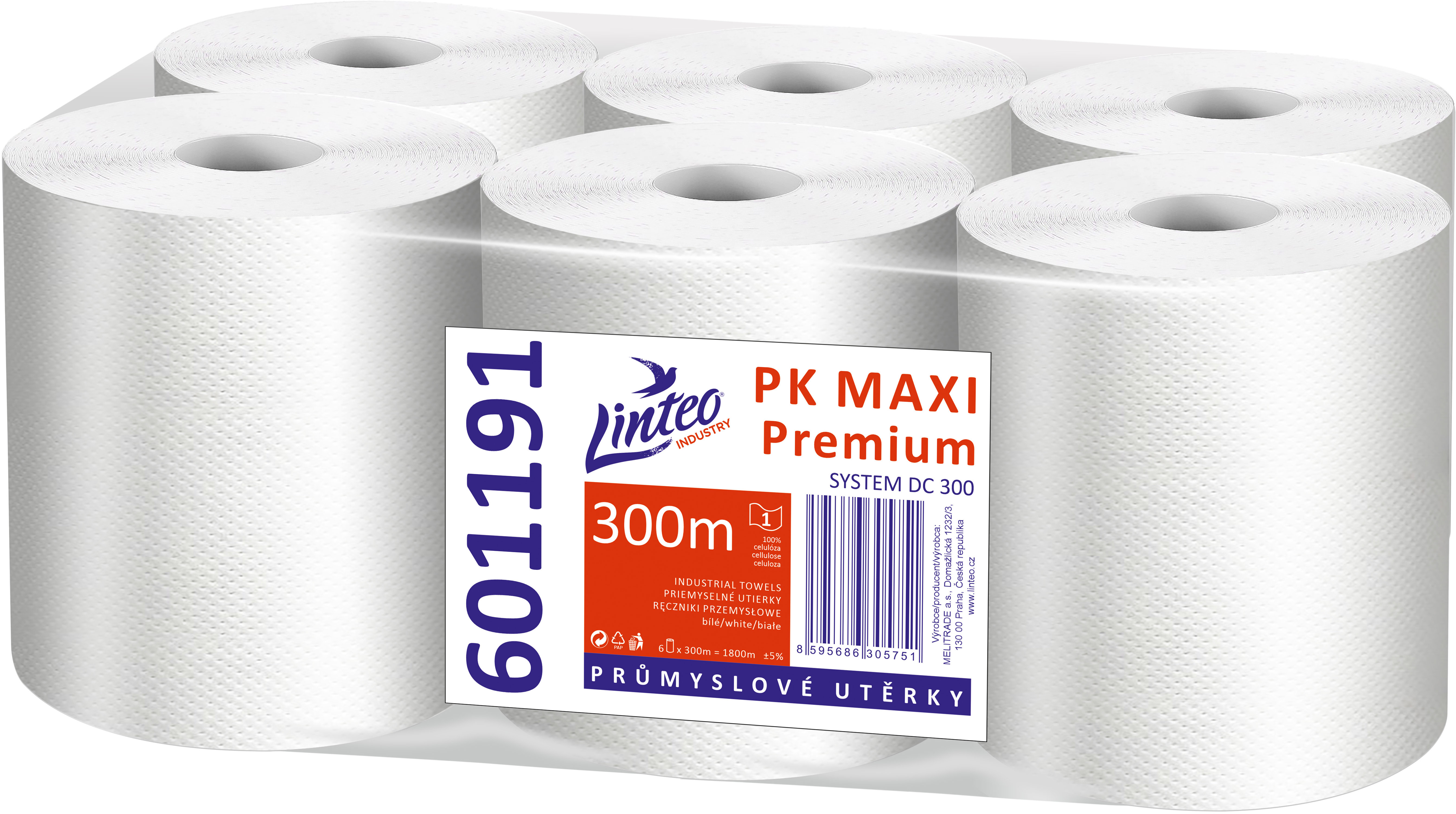 LINTEO PK MAXI Premium DC celulóza 300 m, 6 ks