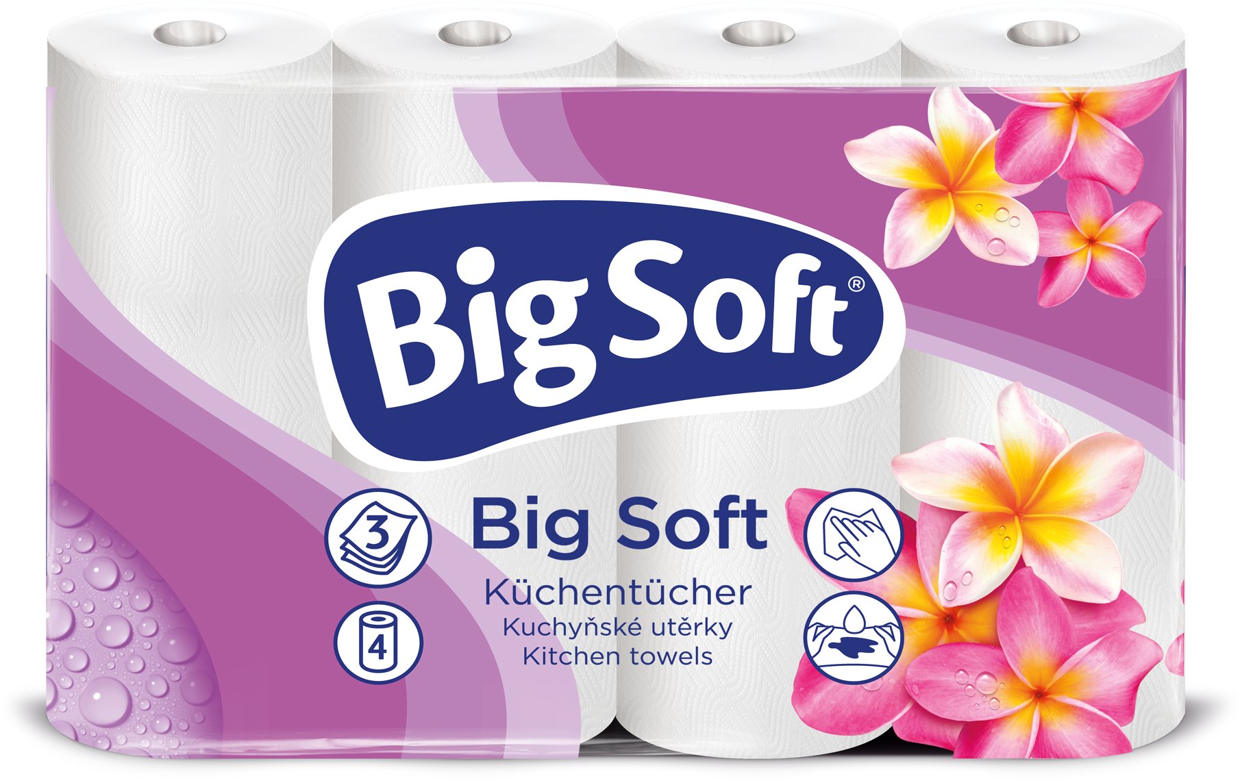 BIG SOFT kuchyňské role (4 ks)