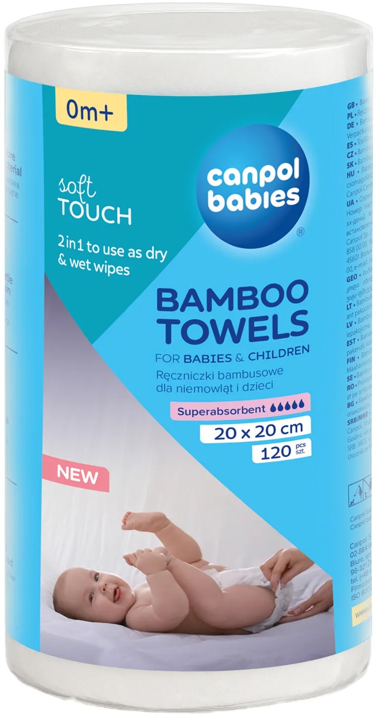 Canpol babies jednorázové bambusové ručníky 120 ks
