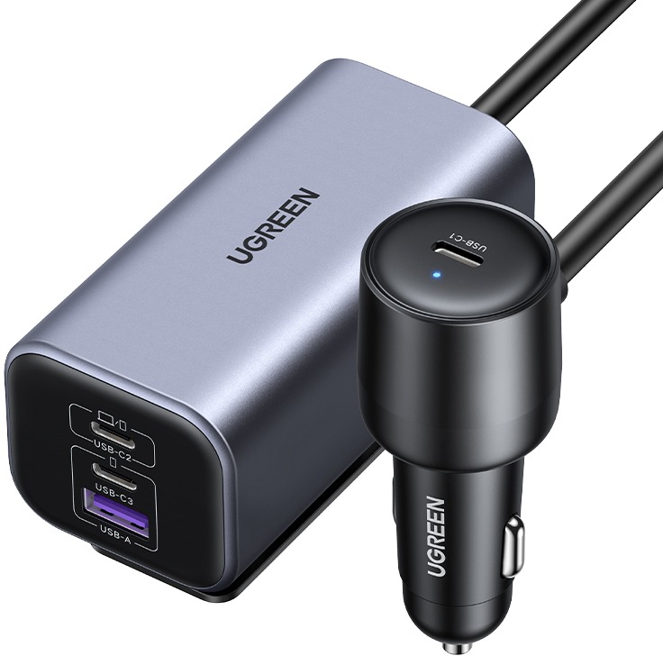 UGREEN 150W 4-Port GaN Fast Car Charger