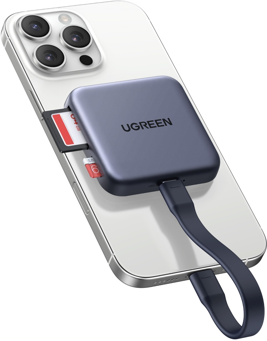 UGREEN Magnetic 3-in-1 USB-C Card Reader