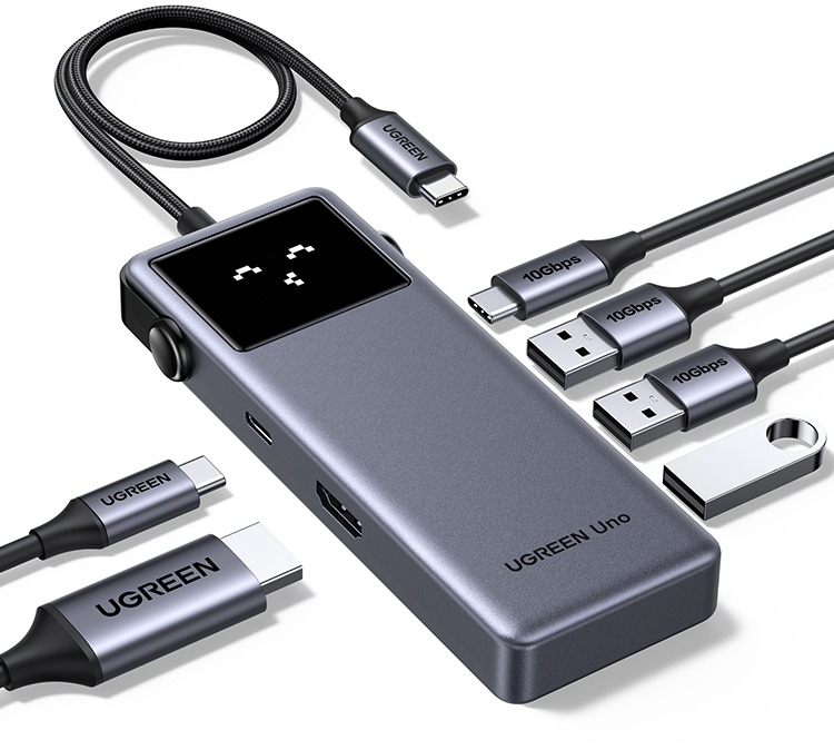 UGREEN 6-in-1 USB-C to 1×HDMI/3×USB-A /PD100W