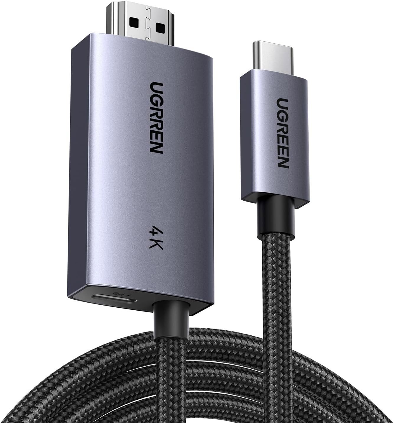 UGREEN USB C to 4K@60Hz Unidirectional HDMI Cable 2M s 100W PD Fast Charging Adapter