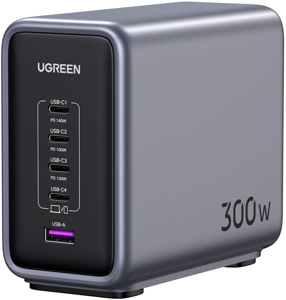 Ugreen 1*USB-A+4*USB-C 300W Desktop Fast Charger EU