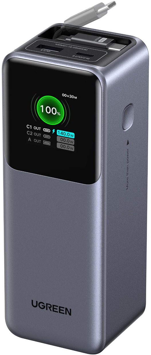 UGREEN 165W Power Bank with Retractable Cable