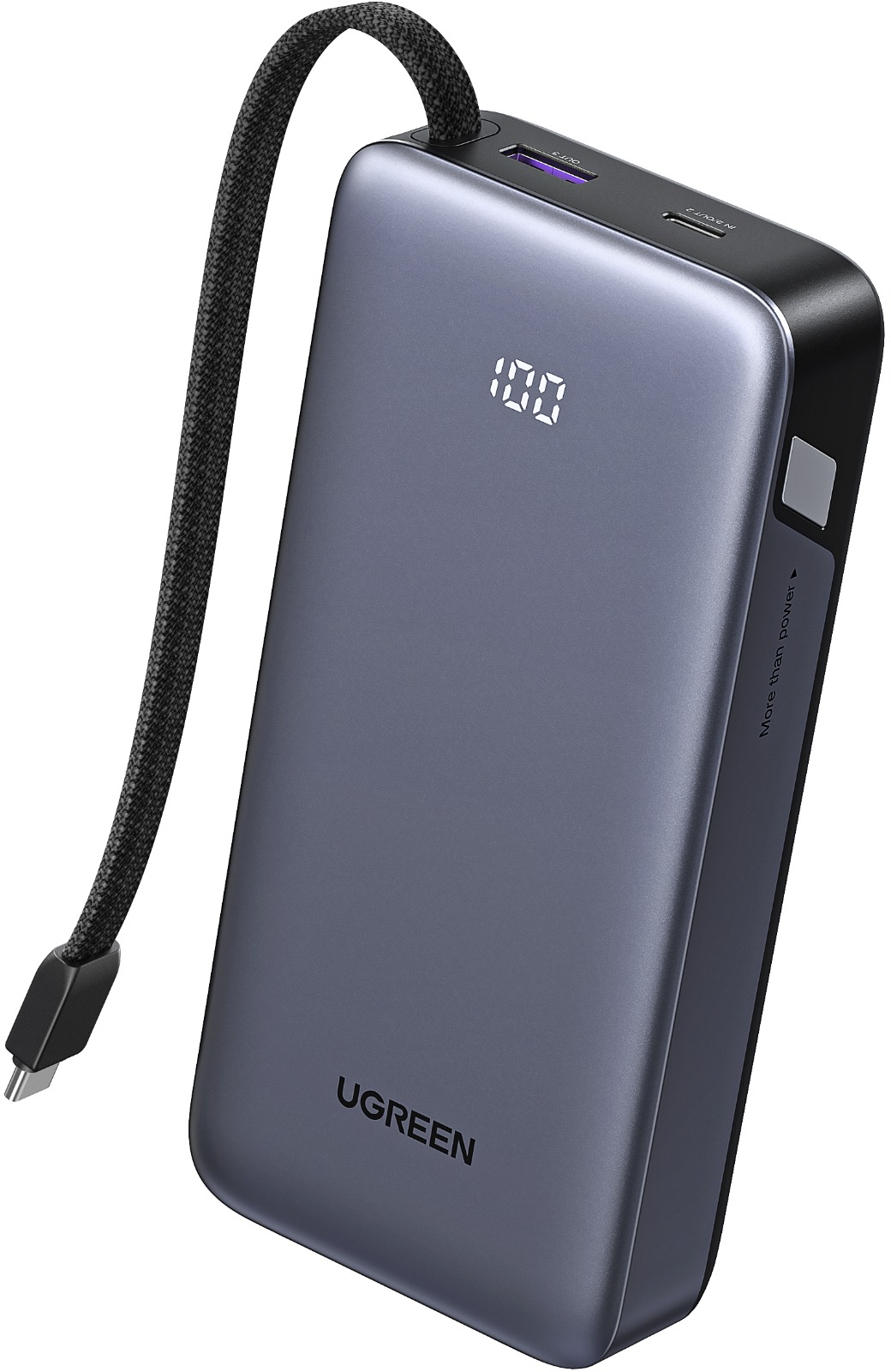 UGREEN 45W Power Bank with Built-in Cable