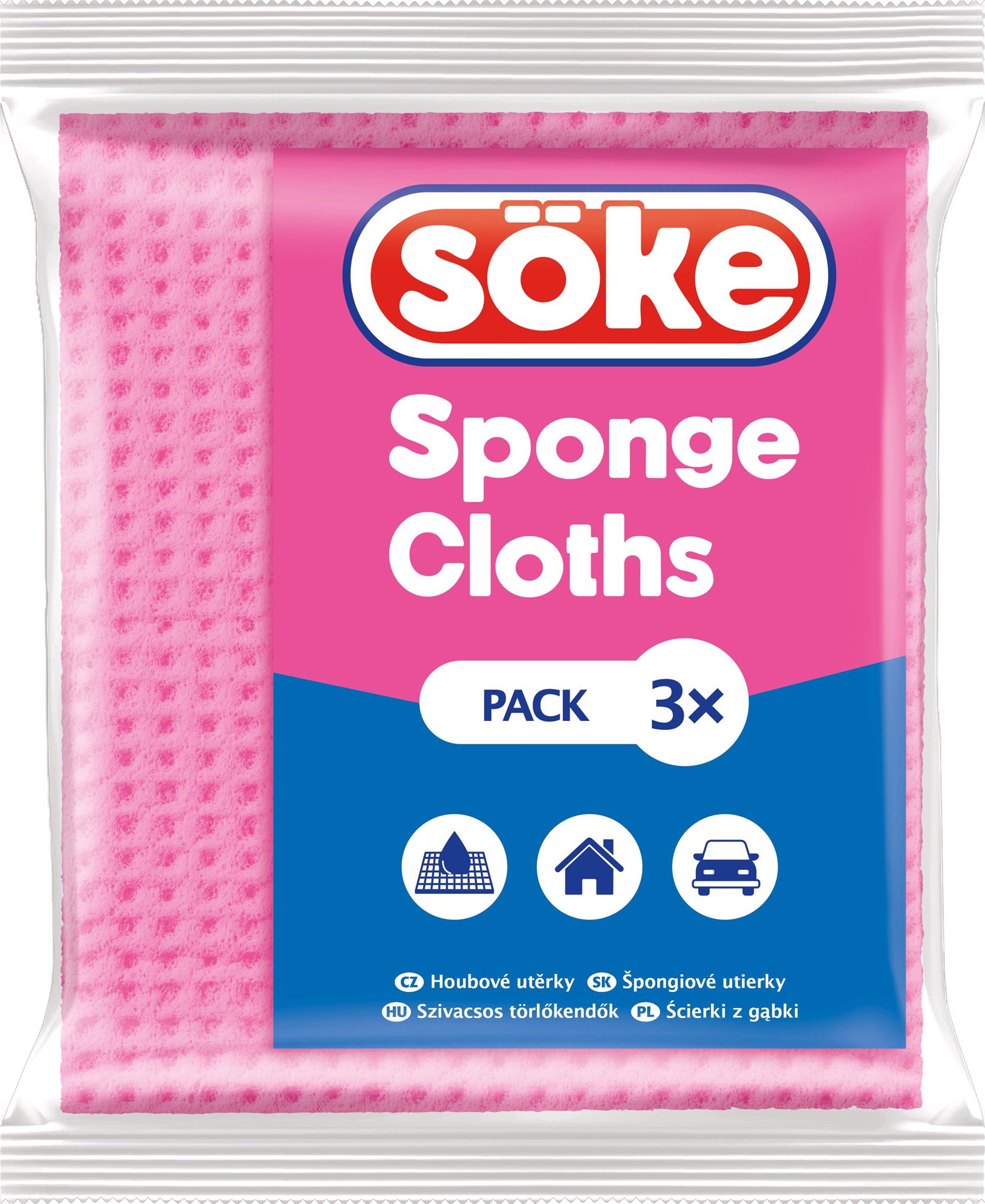 SÖKE houbová utěrka 3 ks