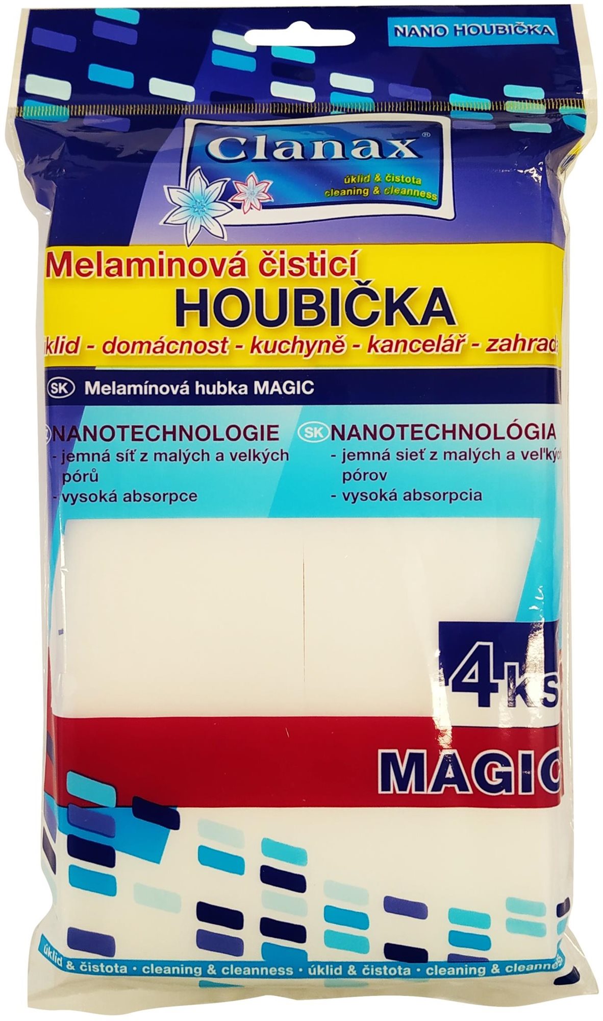 CLANAX nano houbička z melaminu 4 ks