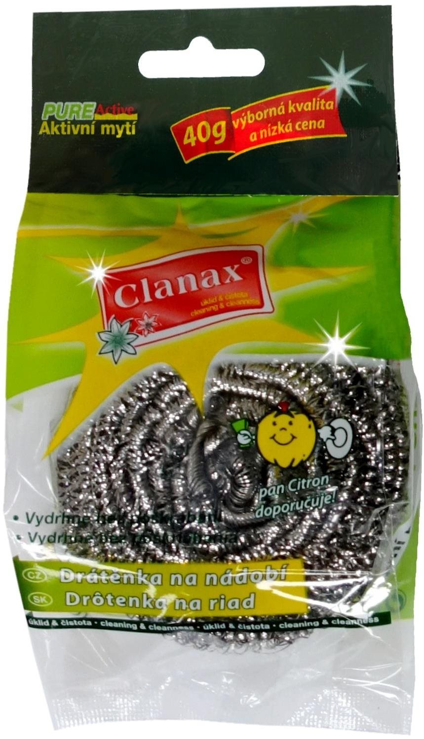 CLANAX kovová drátěnka nerezová 40 g