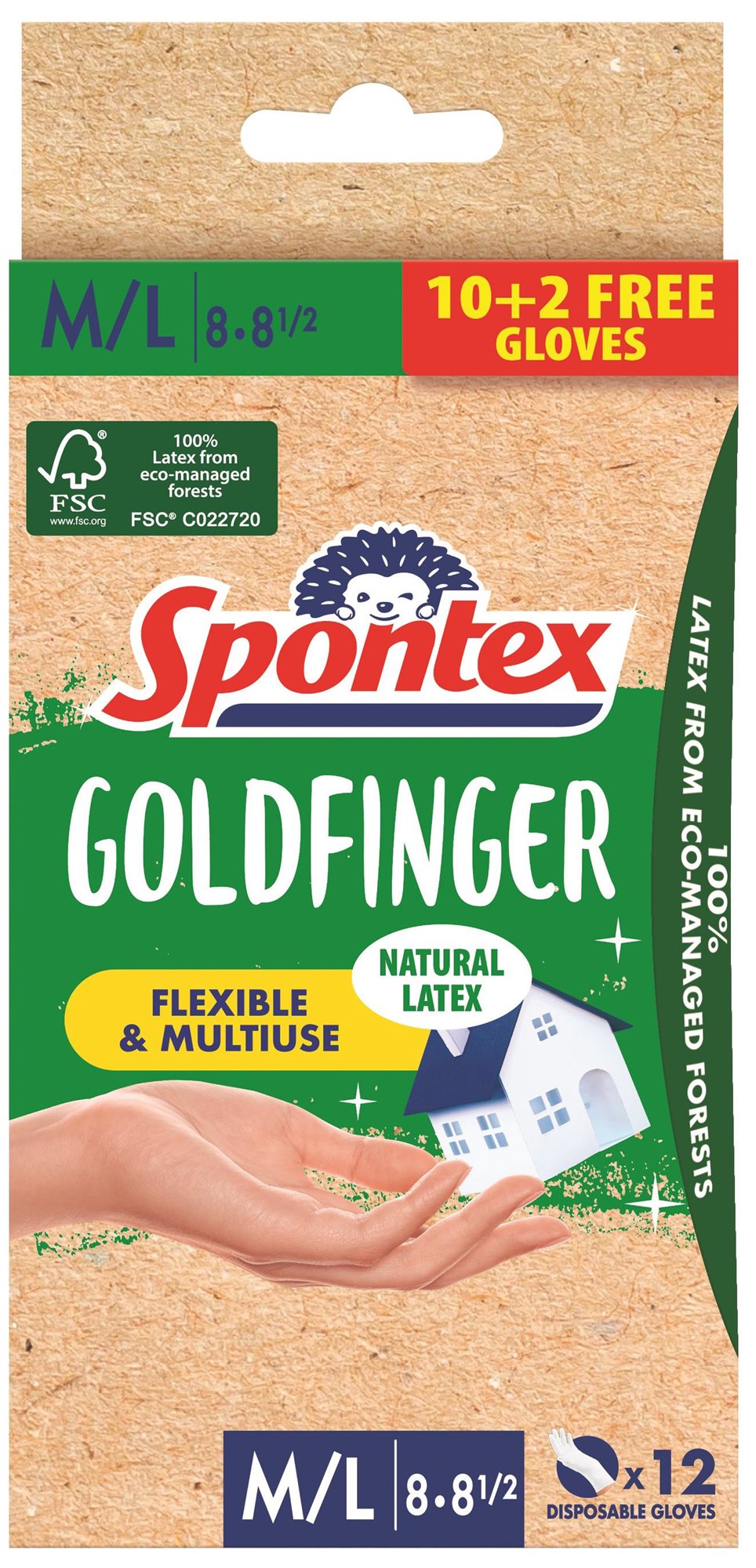 SPONTEX Godfinger vel. M/L, 12 ks