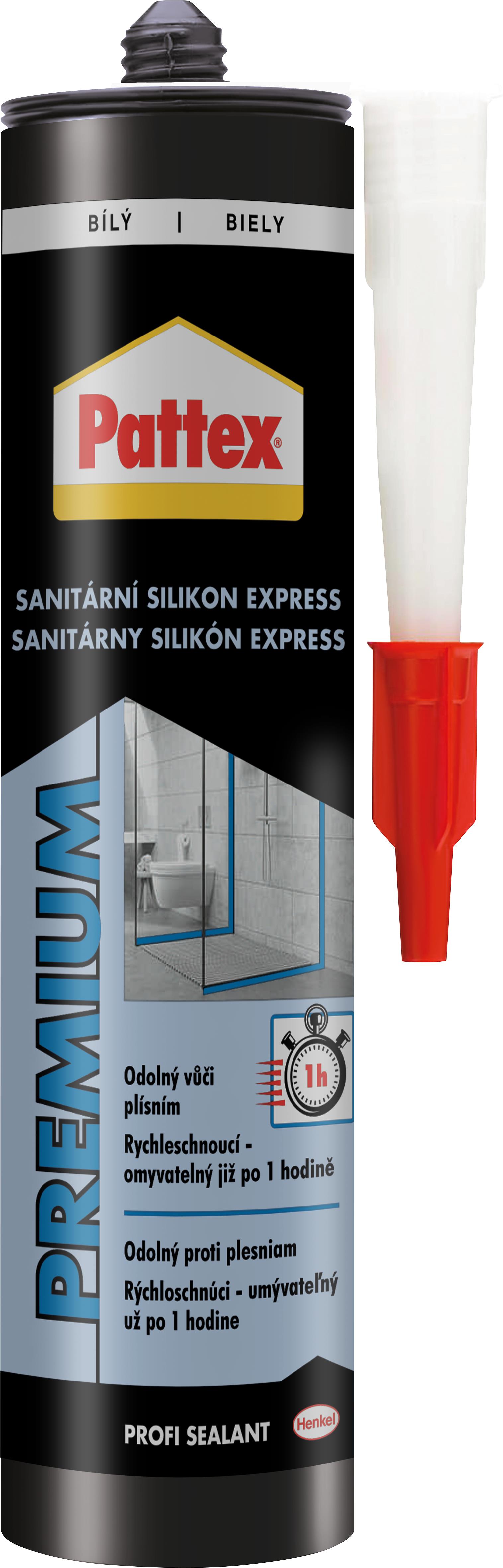 PATTEX Sanitární silikon Express bílý 280 ml