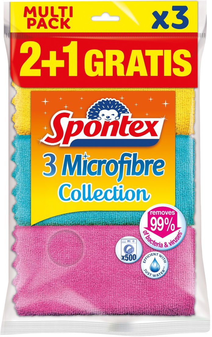 SPONTEX Utěrka z mikrovlákna 3 ks