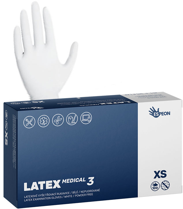 ESPEON Latex Medical3 vel. XS, 100 ks