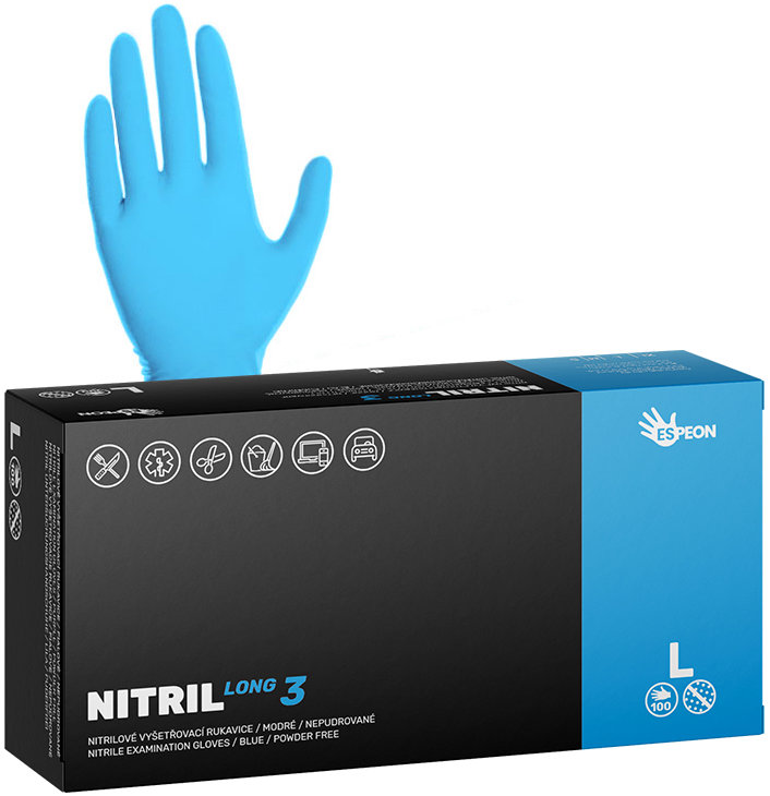 ESPEON Nitril Long3 vel. L, 100 ks