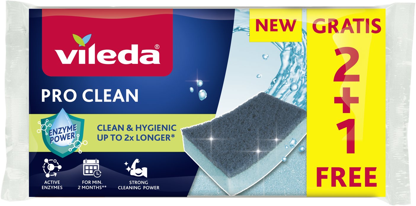 VILEDA Pro Clean houbička 3 ks