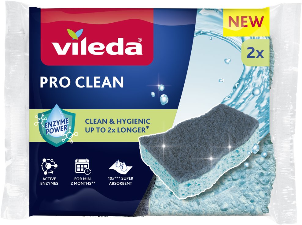 VILEDA Pro Clean viskózní houbička 2 ks