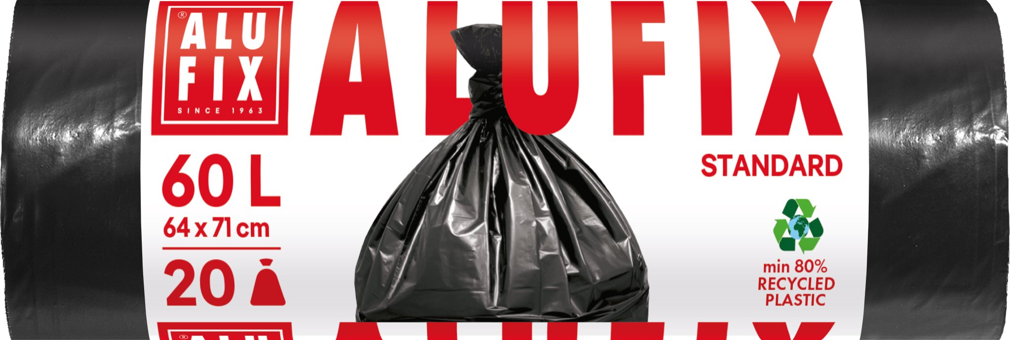 ALUFIX Standard černé 60 l, 20 ks
