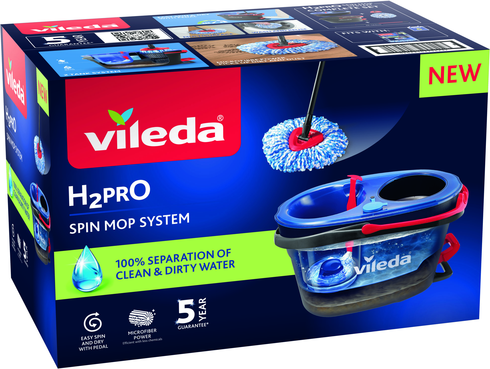 Vileda H2PrO třásňový rotační mop