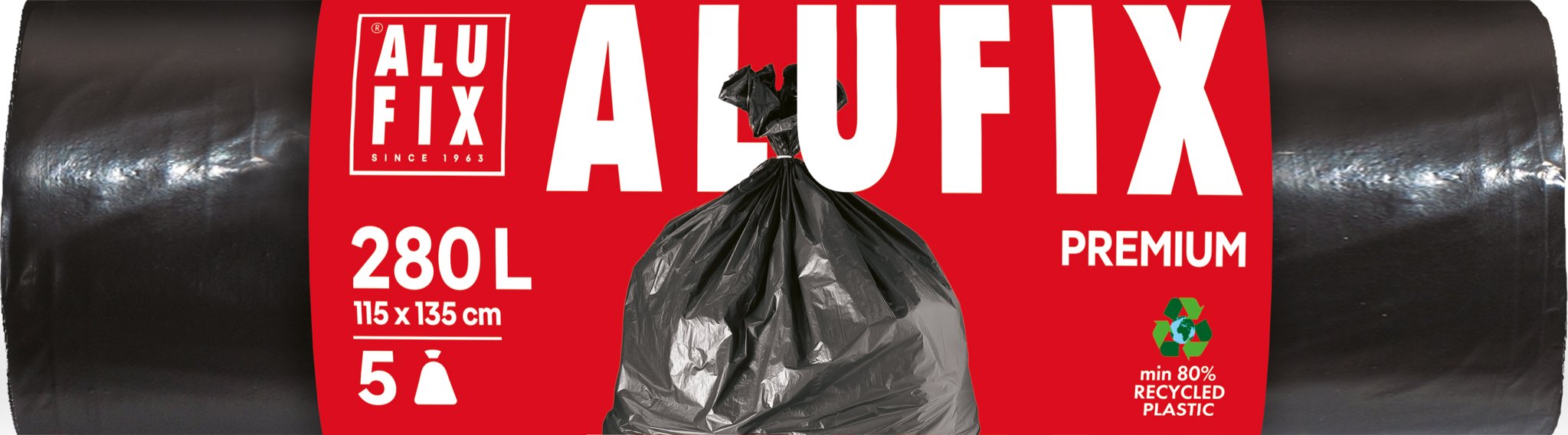 ALUFIX Premium černé 280 l, 5 ks