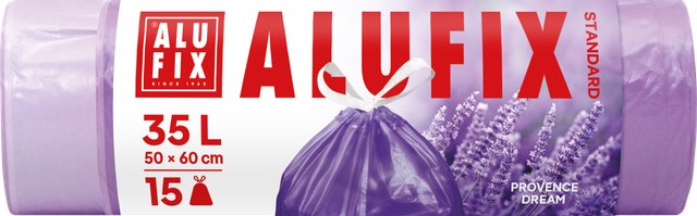 ALUFIX Standard zatahovací s vůní levandule 35 l, 15 ks