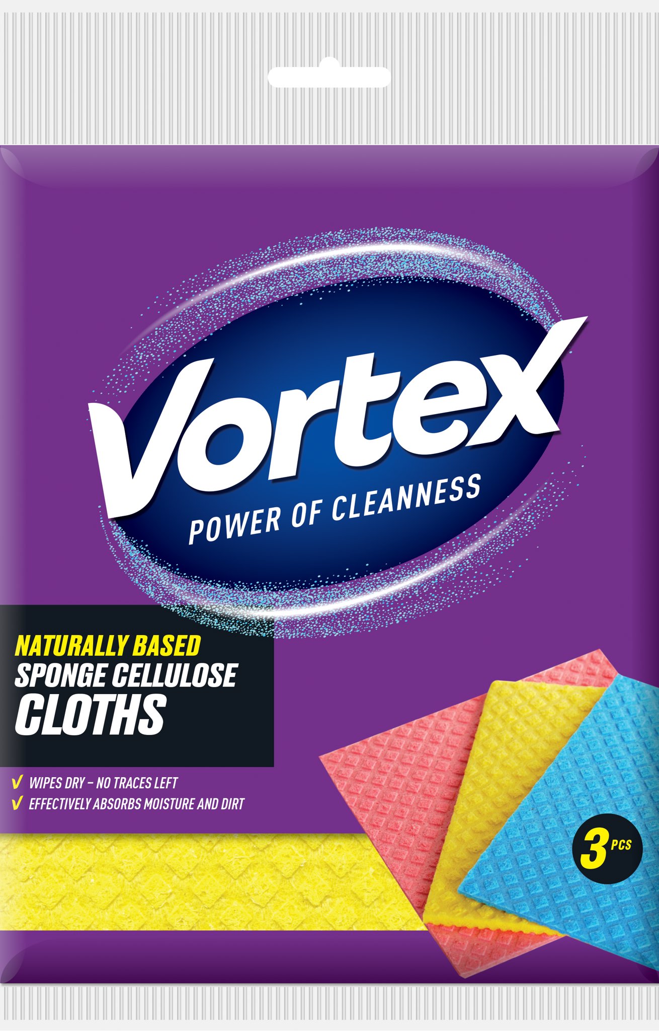 VORTEX houbový hadřík z přírodního materiálu 3 ks