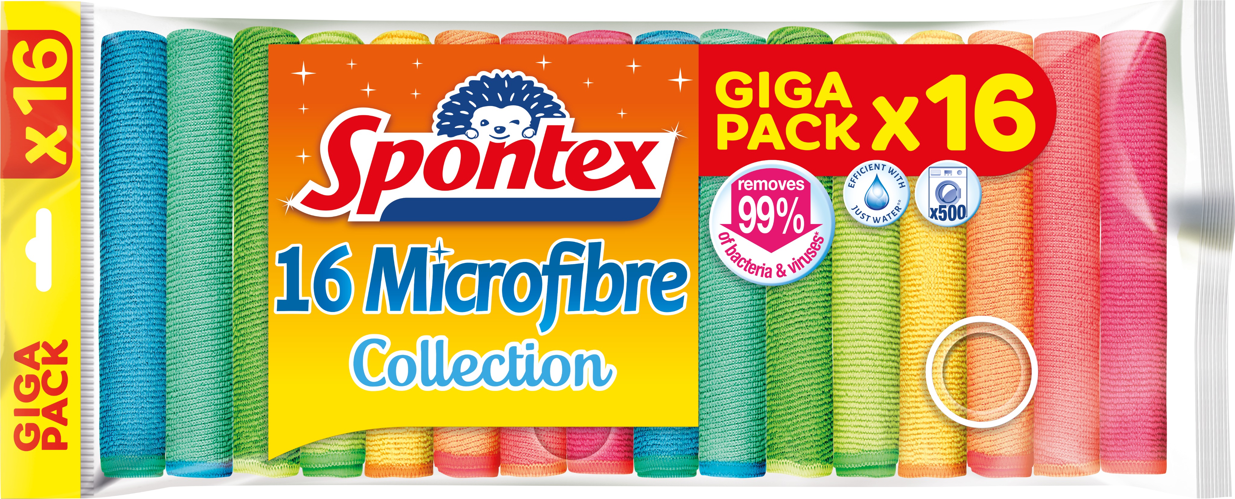 SPONTEX Collection utěrka z mikrovlákna 16 ks