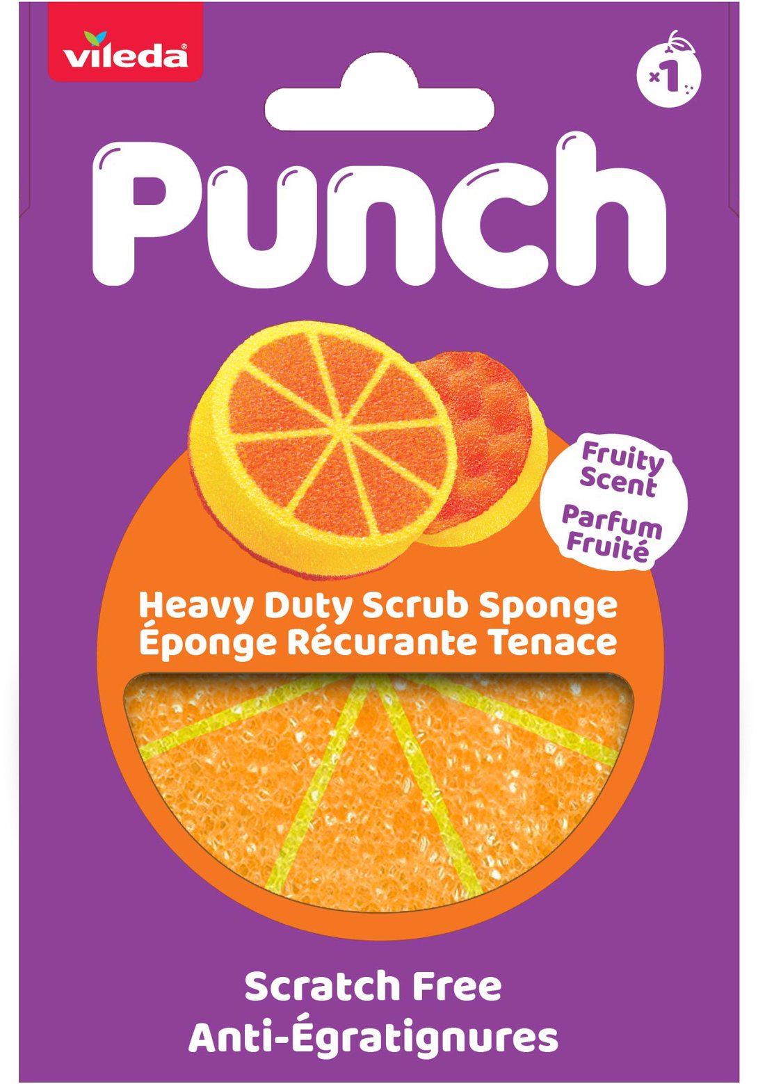 VILEDA Punch Orange houbička
