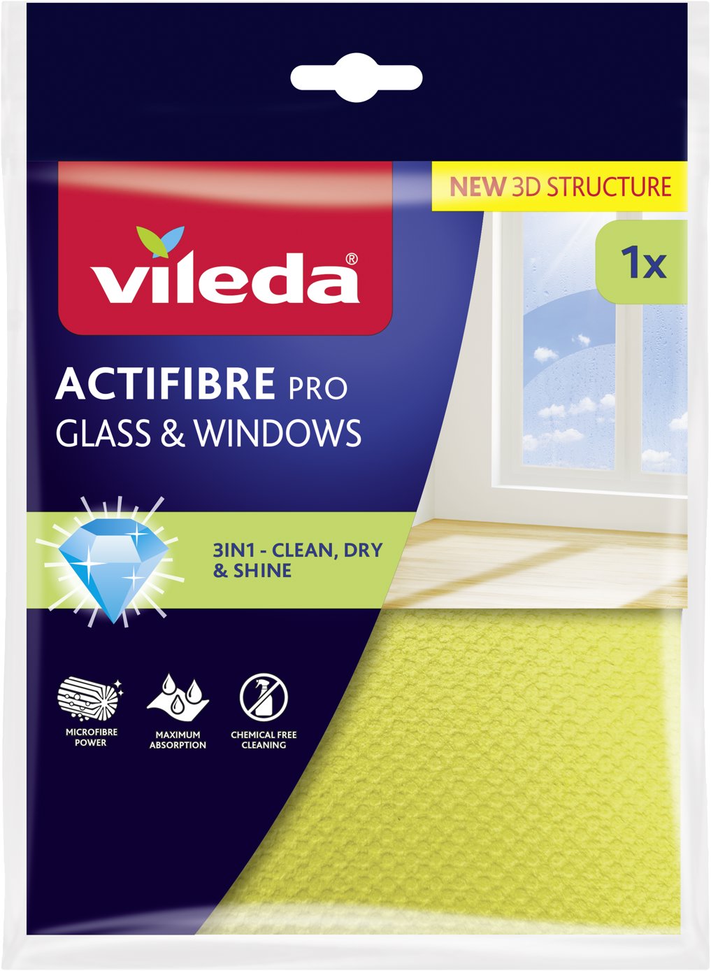 VILEDA Actifibre mikrohadřík na okna