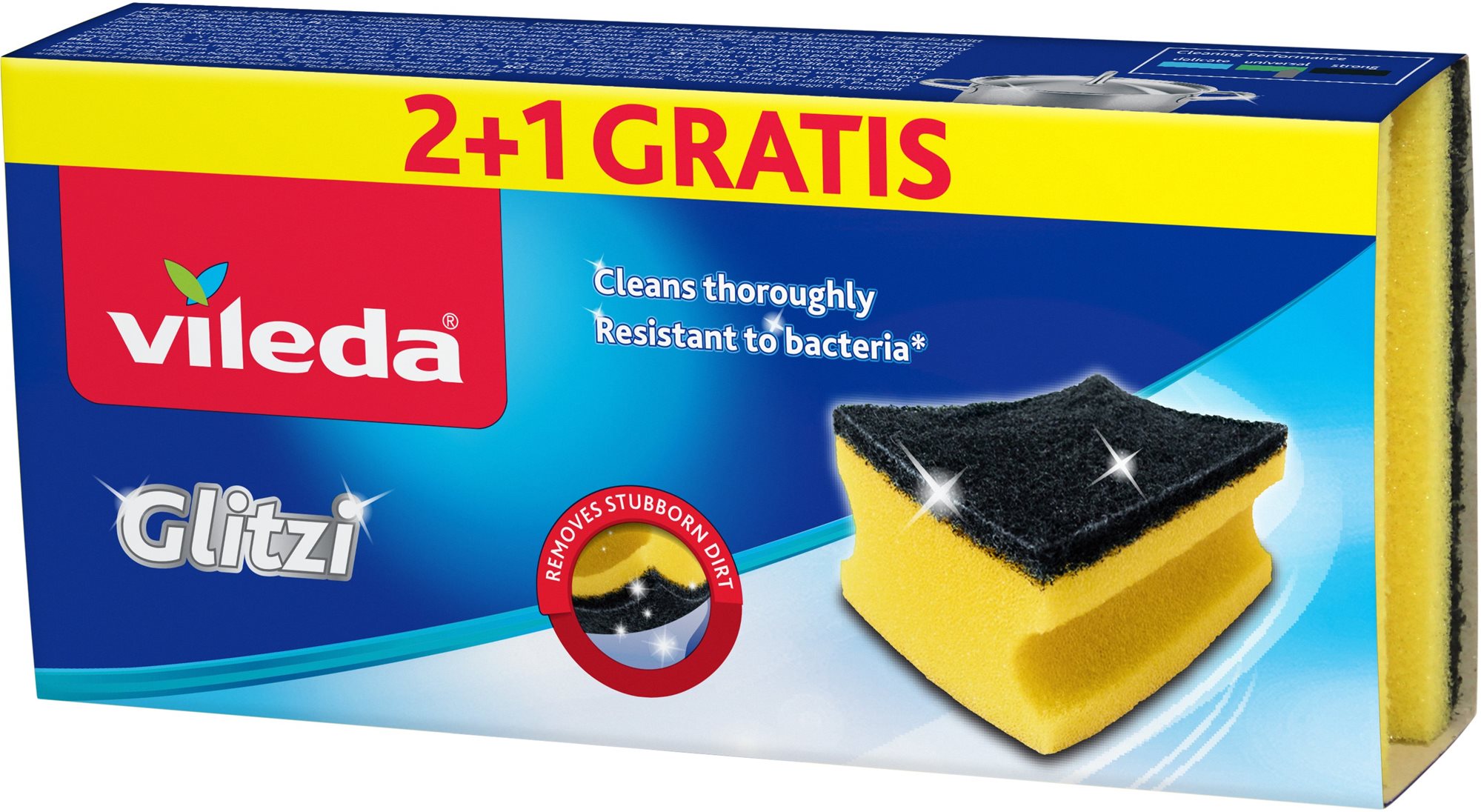 VILEDA Glitzi houbička 2+1 ks