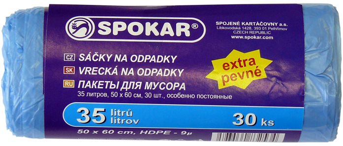 SPOKAR Sáčky na odpadky 35 l, 30 ks