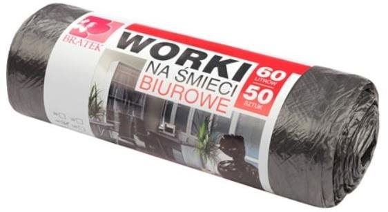 BRATEK pytle na odpad 60 l, 50 ks