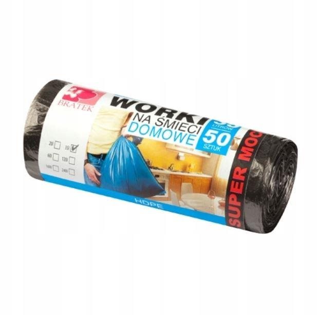 BRATEK odolné pytle na odpad 35 l, 50 ks