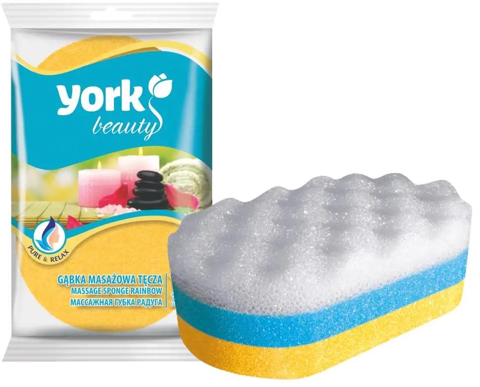 YORK koupelová houba masážní duha
