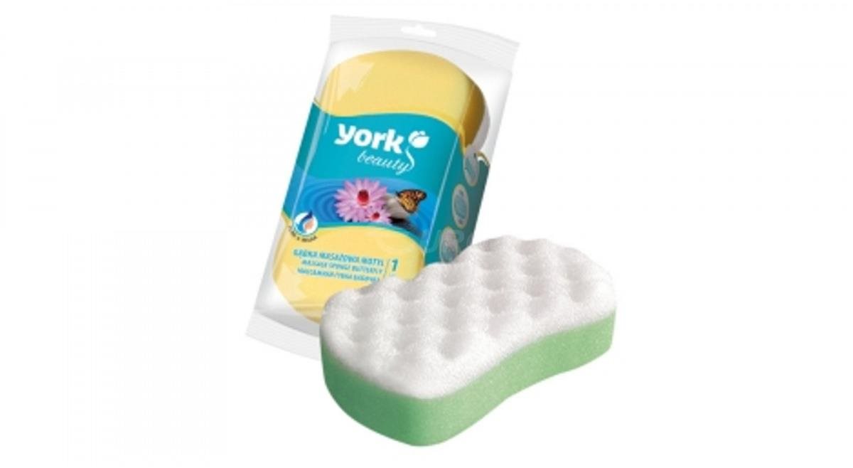 YORK koupelová houba masážní motýl (mix barev)