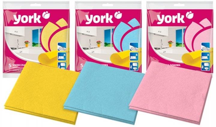 YORK utěrka pro domácnost 5 ks, mix barev