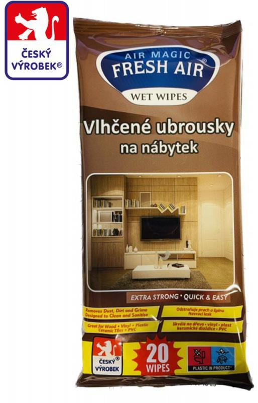 Fresh Air čistící ubrousky na nábytek, 20 ks