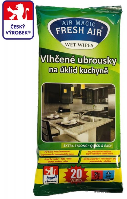 Fresh Air čistící ubrousky na úklid kuchyně, 20 ks