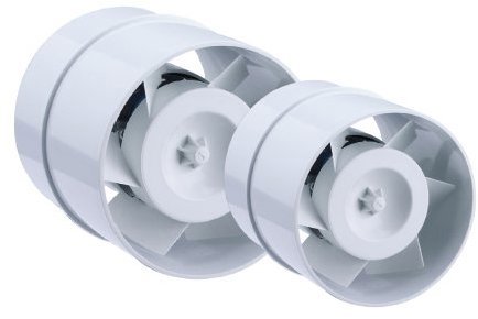 Vent Uni E-vent Line EPK 12T - potrubní, plastový, s časovačem
