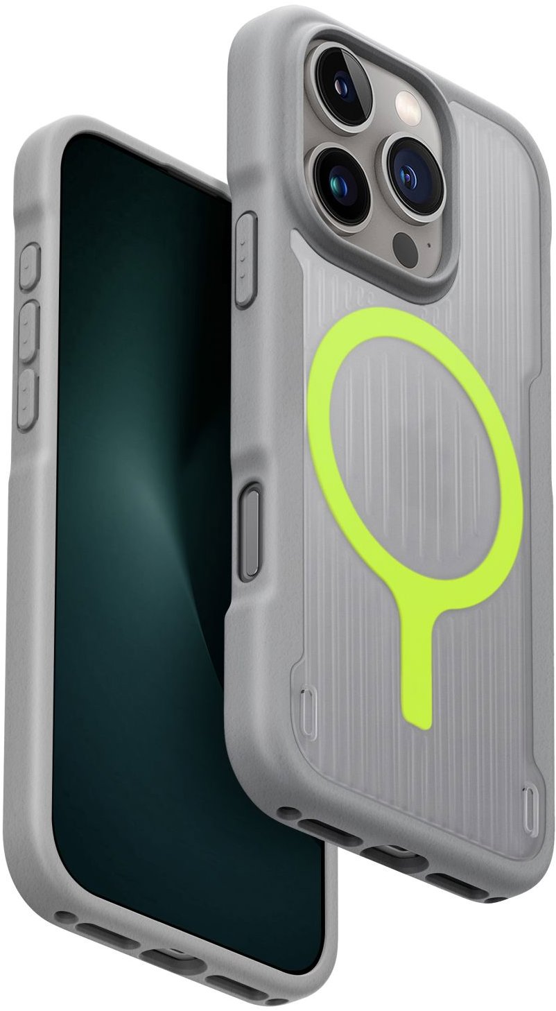 UNIQ Combat Active MagClick charging na iPhone 16 Pro, Stone grey