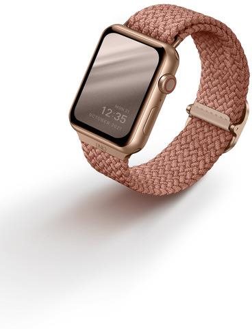 Uniq Aspen Braided řemínek pro Apple Watch 38/40/41mm růžový