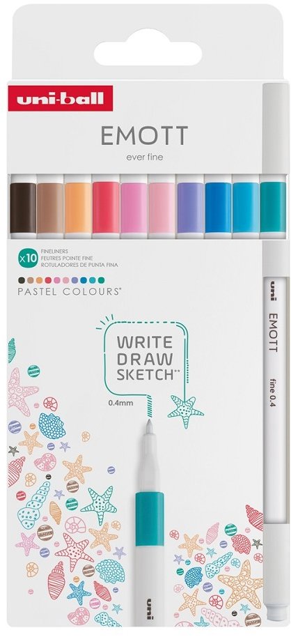 UNI EMOTT PASTEL - sada 10 barev