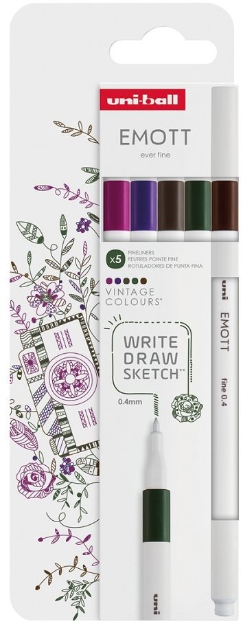 UNI EMOTT VINTAGE - sada 5 barev