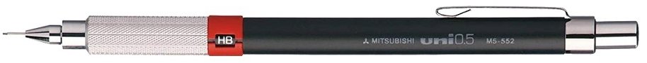UNI Porte Mines M5-552 technická HB, 0,5 mm - psací tužka s technickou houbou a 0,5 mm jemností
