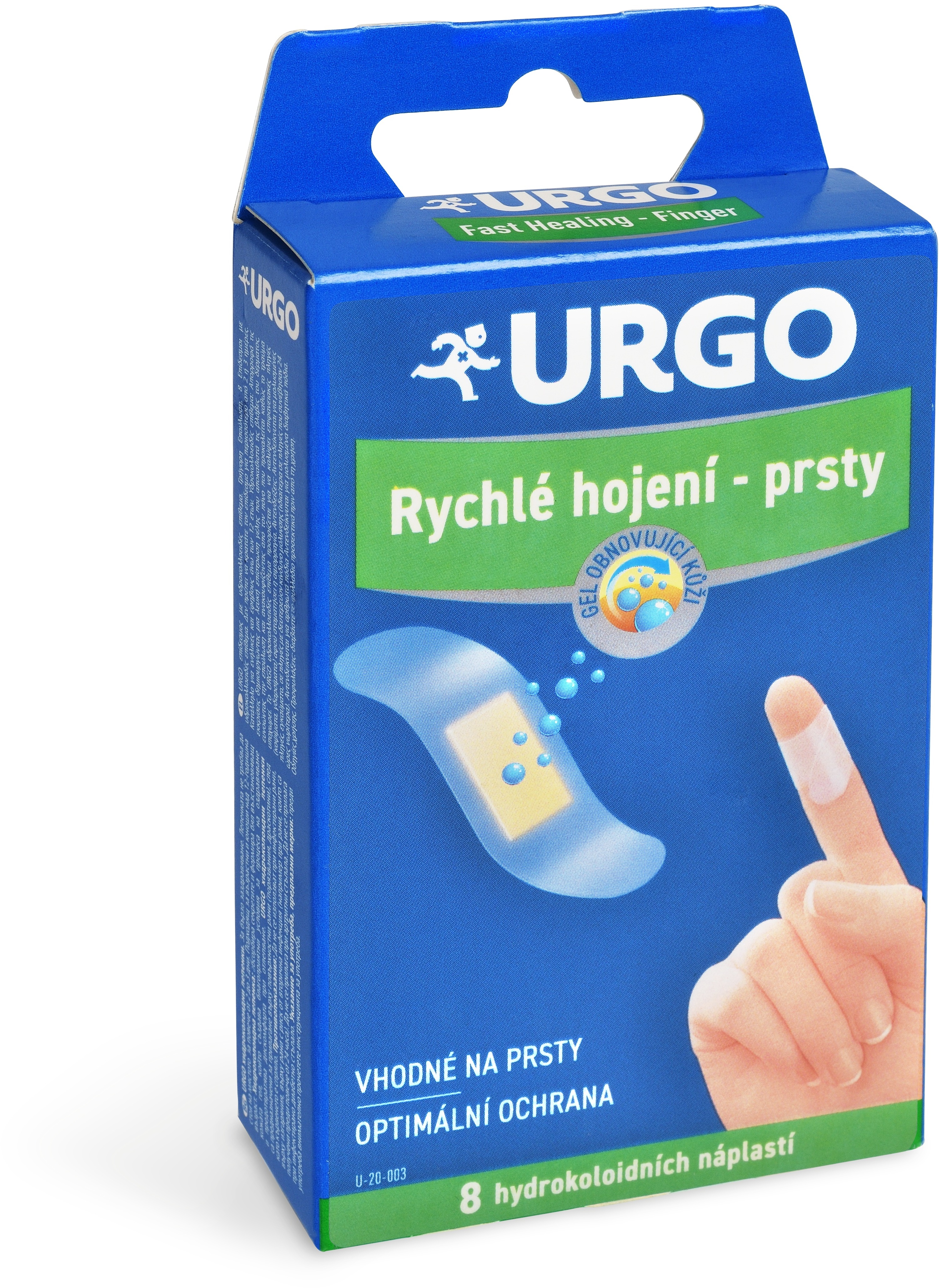 Urgo Fast Healing Finger na prsty hydrokoloidní náplast 8 ks