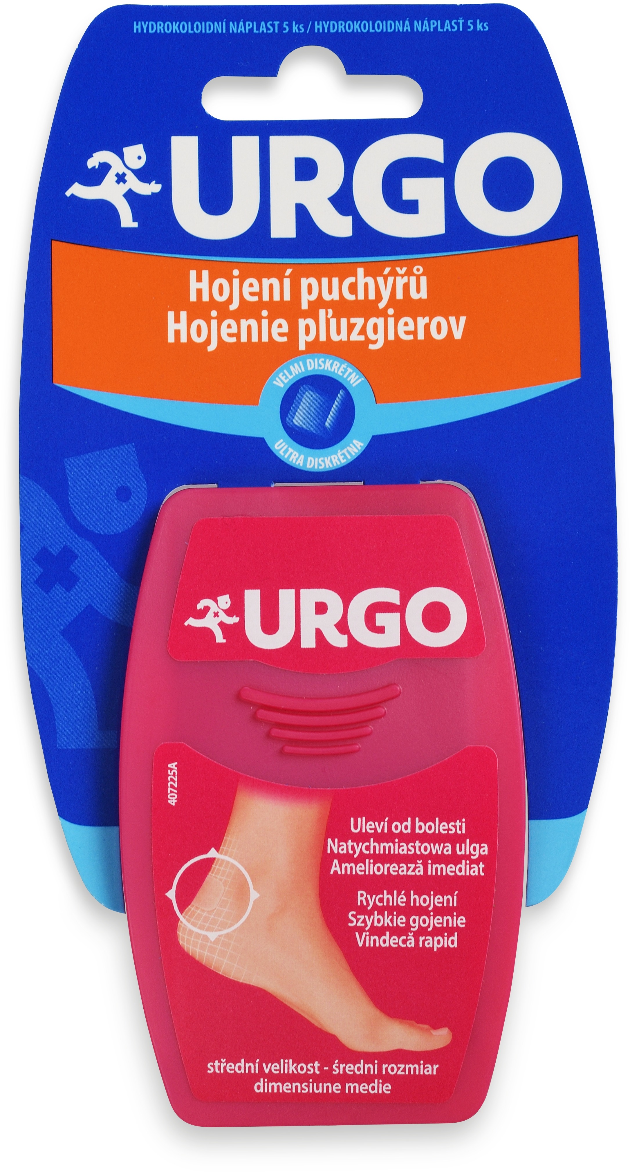 Urgo Hojení puchýřů diskrétní hydrokoloidní náplast 5 ks