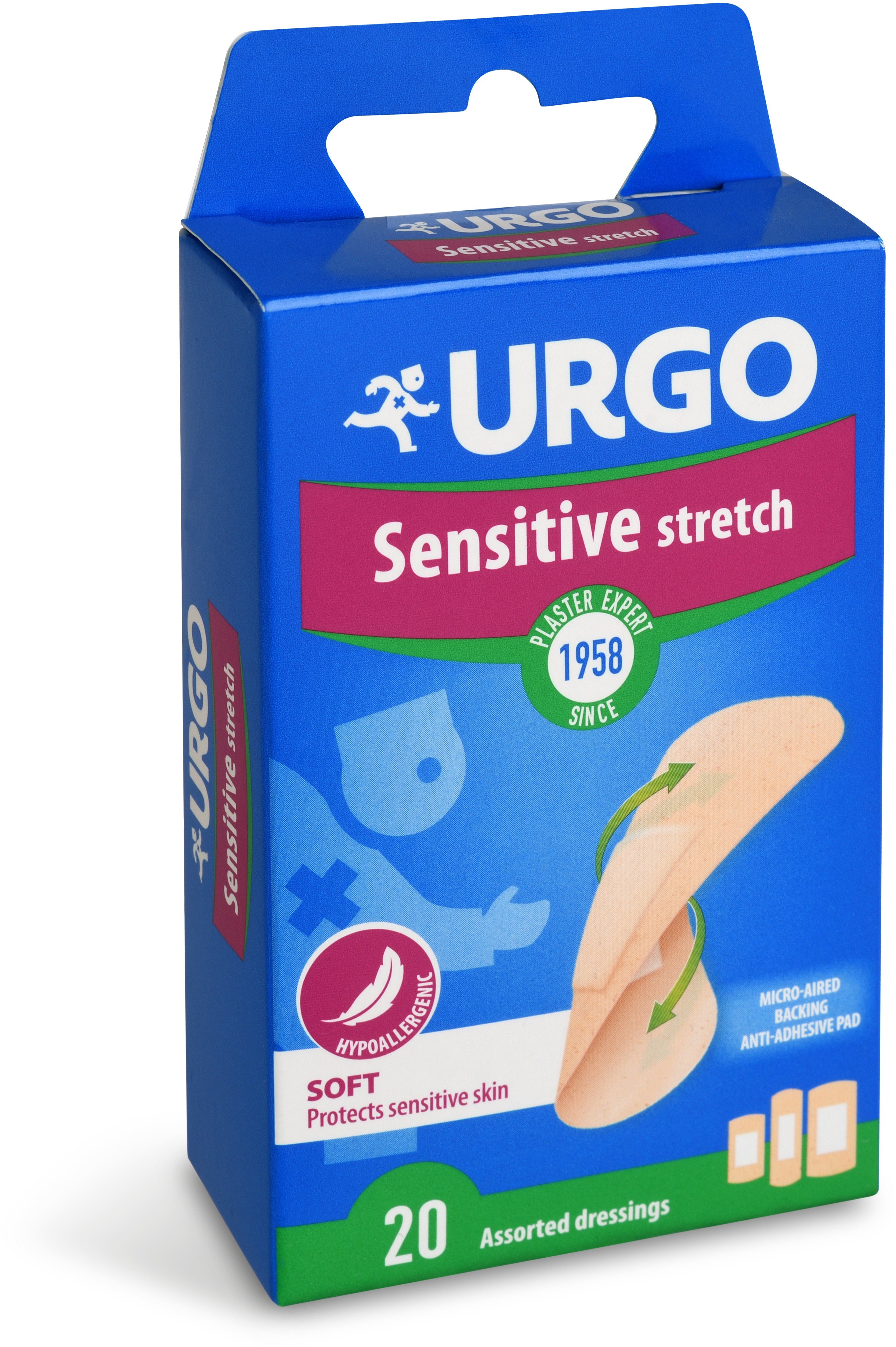 Urgo Sensitive citlivá pokožka náplast 20 ks