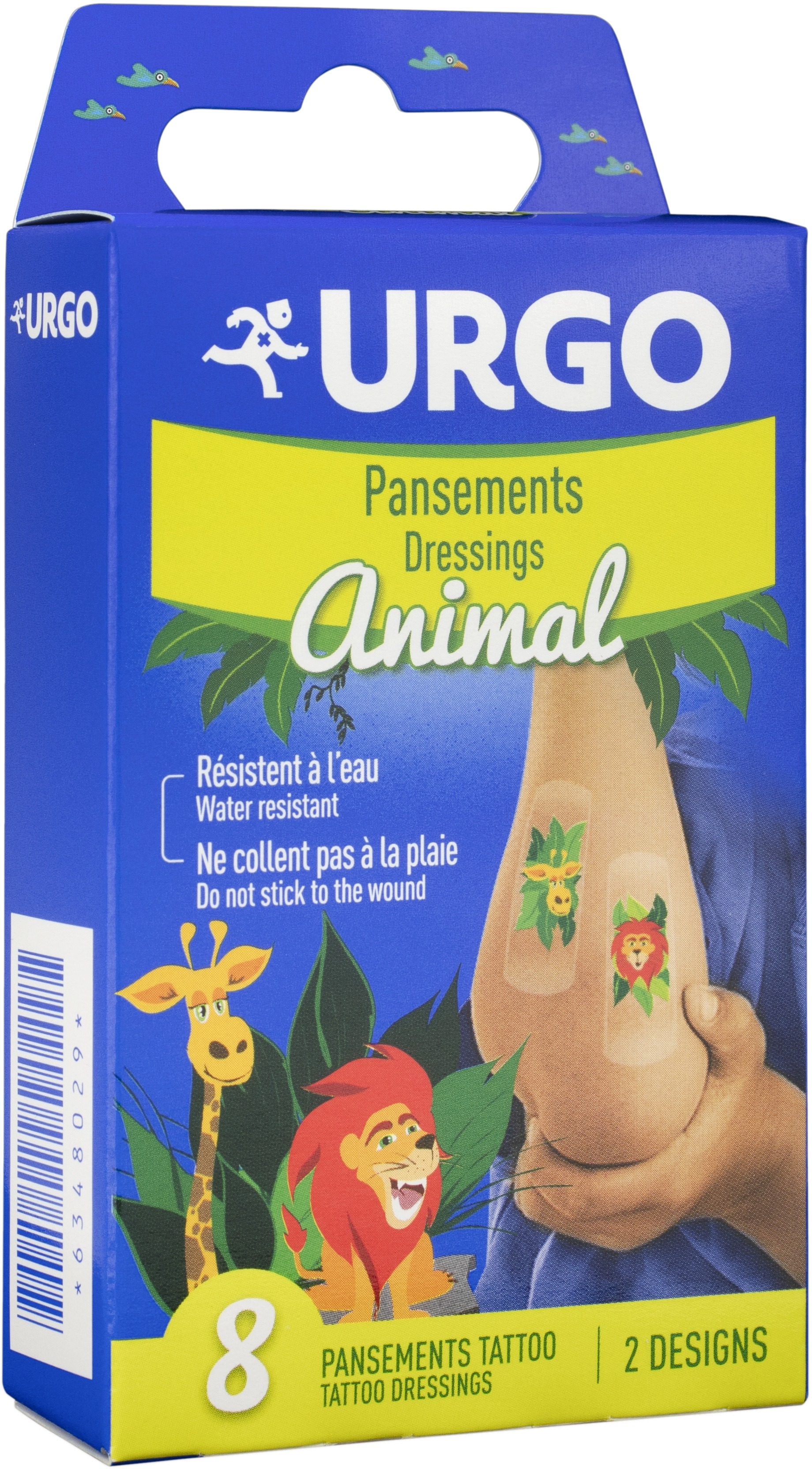 Urgo Tattoo Animal dětská náplast 8 ks