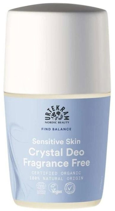 Urtekram Krystalový deodorant roll-on, bez parfemace 50 ml